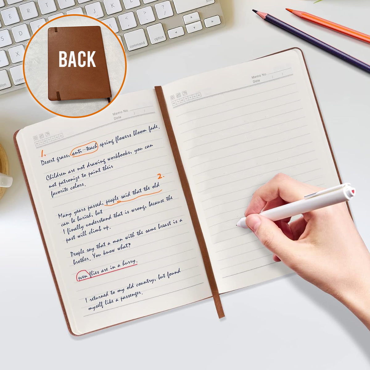 It's Ok To Feel All The Feels - Personalized Leather Journal