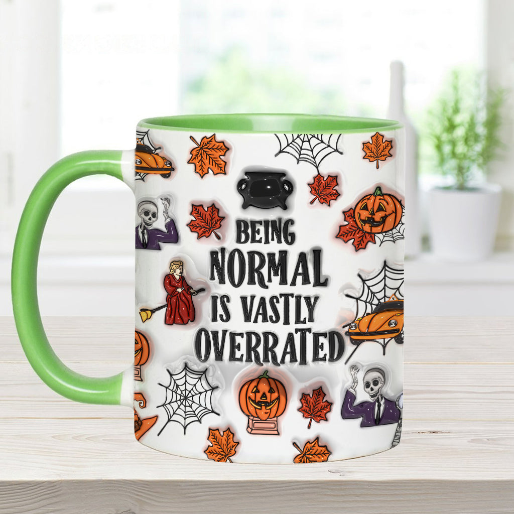 Being Normal Is Vastly Overrated - Personalized Accent Mug