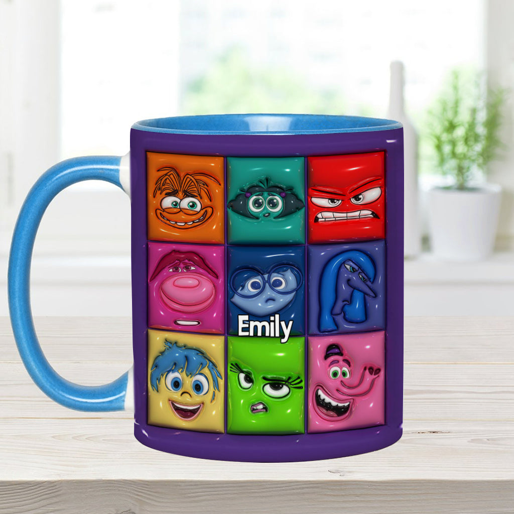 It's Okay To Feel All The Feels - Personalized Accent Mug
