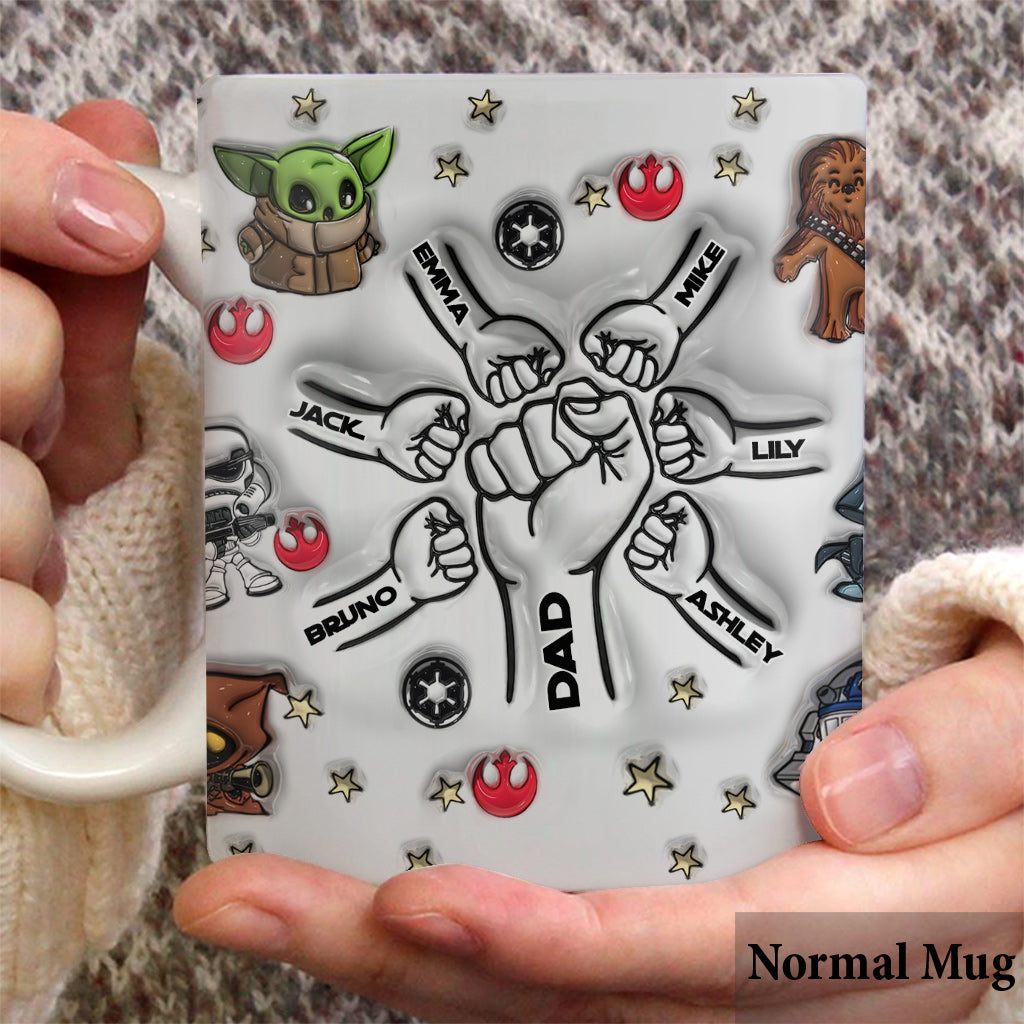 Best Dad Mom In The Galaxy - Personalized The Force Mug