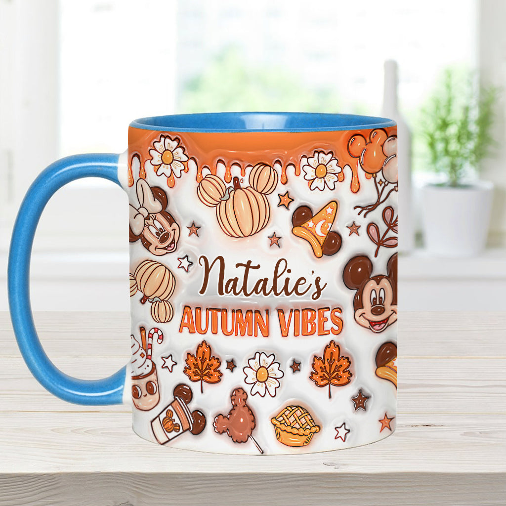 My Autumn Vibes - Personalized Mouse Accent Mug