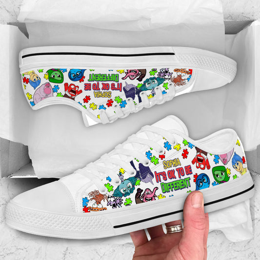 It's Ok To Be Different - Personalized Low Top Shoes