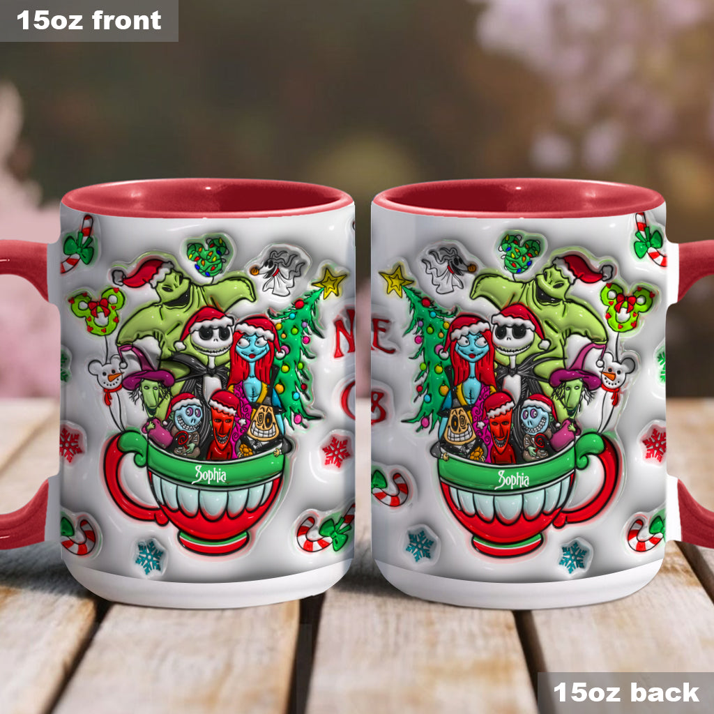 Merry Grinchmas - Personalized Nightmare Accent Mug