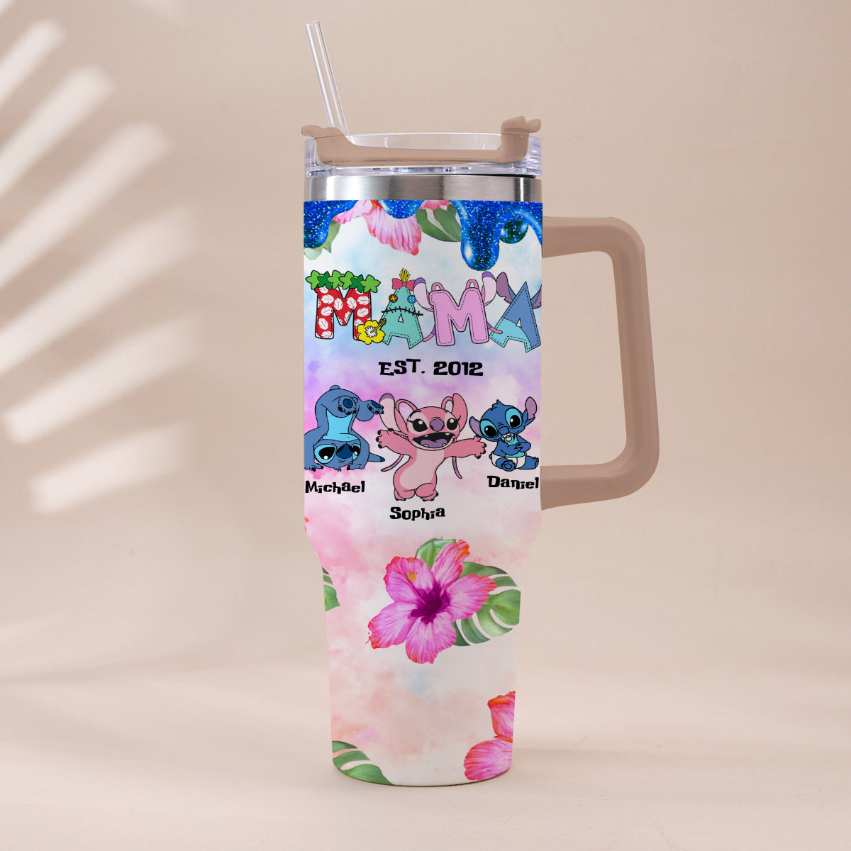 Ohana - Personalized Ohana Tumbler With Handle
