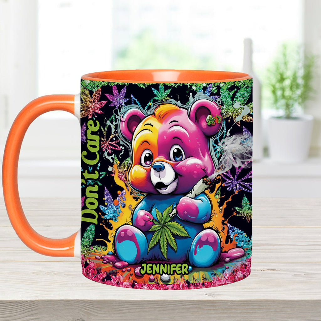 Don't Care Bear - Personalized Weed Accent Mug