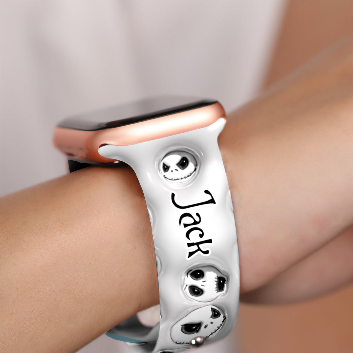 Jack Nightmare Before Coffee Time - Personalized Nightmare Apple Watch Band