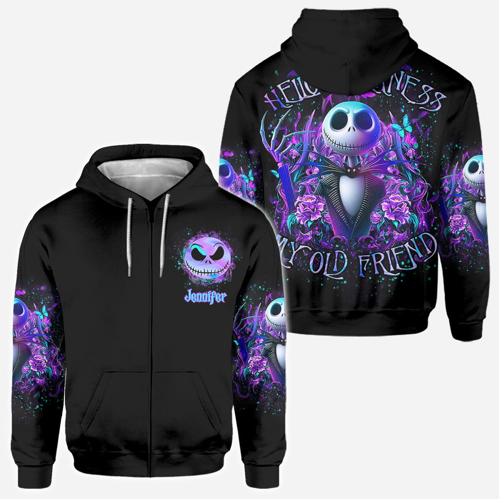 Hello Darkness My Old Friend - Personalized Nightmare All Over Shirt