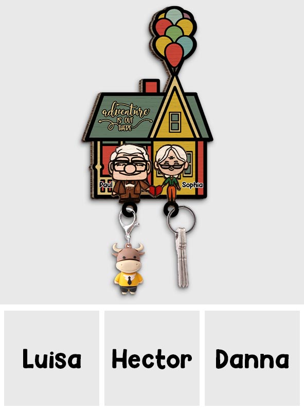 Adventure Is Out Here - Personalized Mouse Key Holder