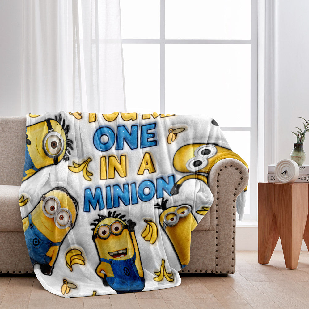 You're One In A Minion - Personalized Blanket
