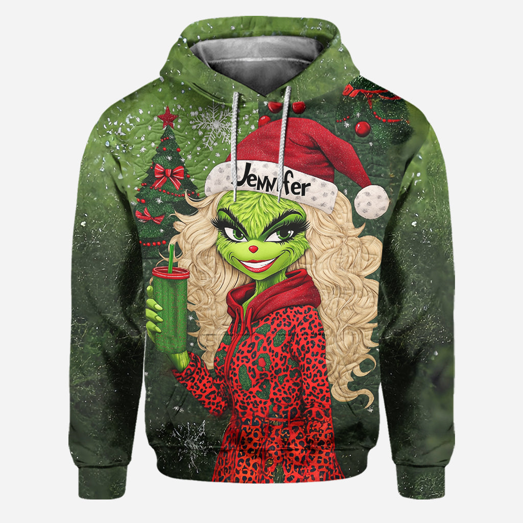 Beautiful Green Lady - Personalized Stole Christmas Hoodie and Leggings