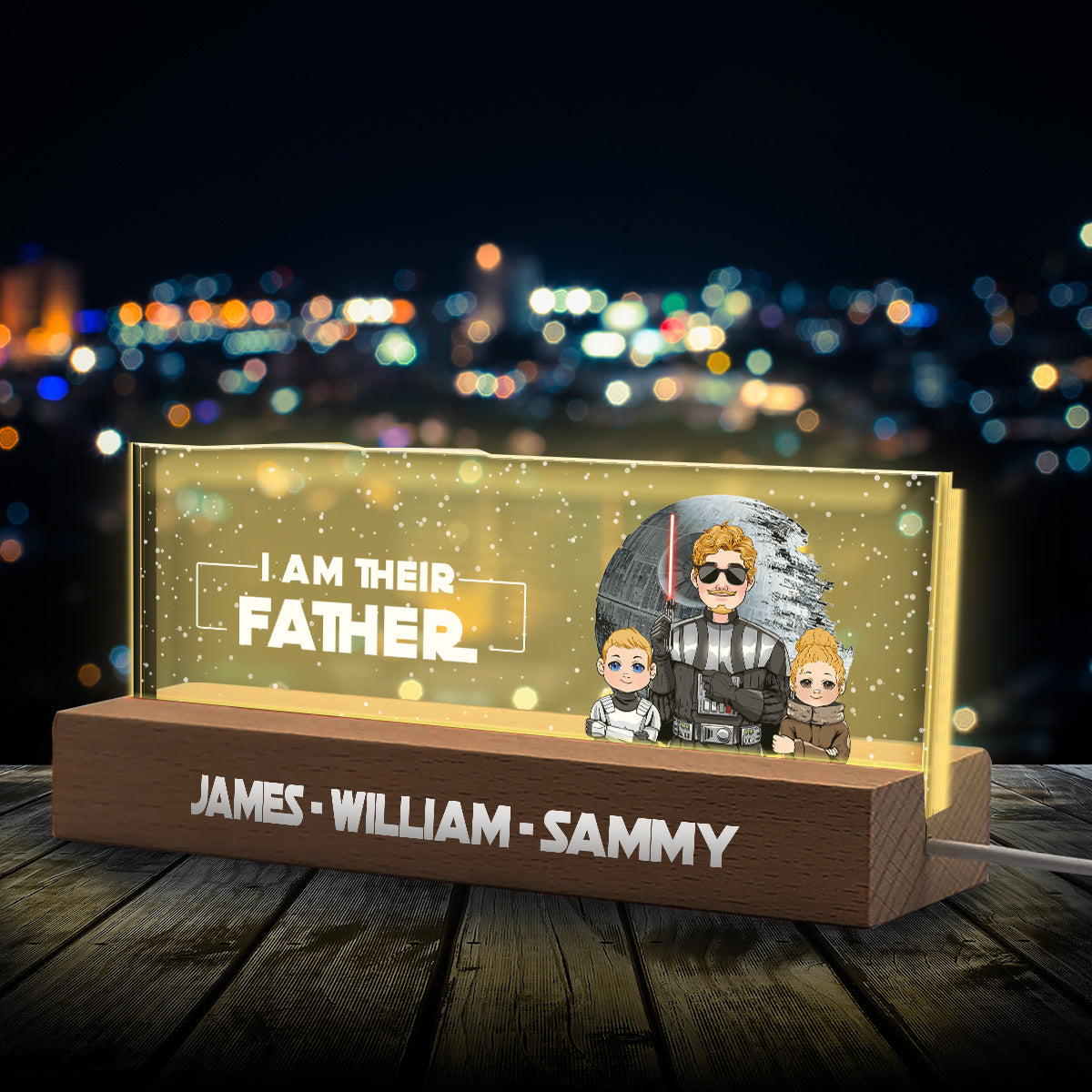 I Am Their Father - Personalized The Force Custom LED Night Light