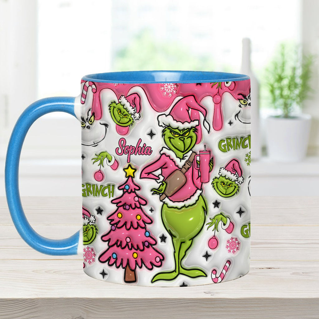 Merry Grinchmas - Personalized Stole Christmas Accent Mug
