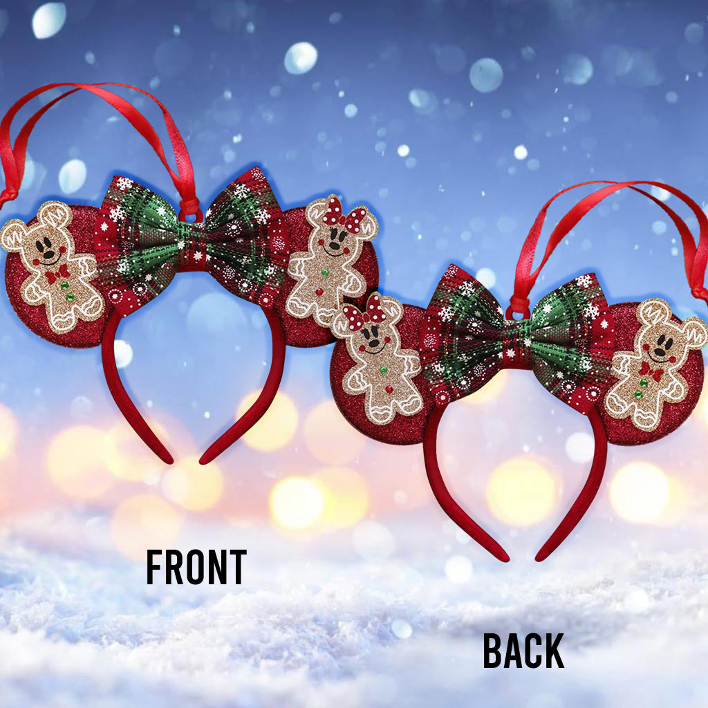 Beautiful Mouse Ears - Personalized Mouse Ornament