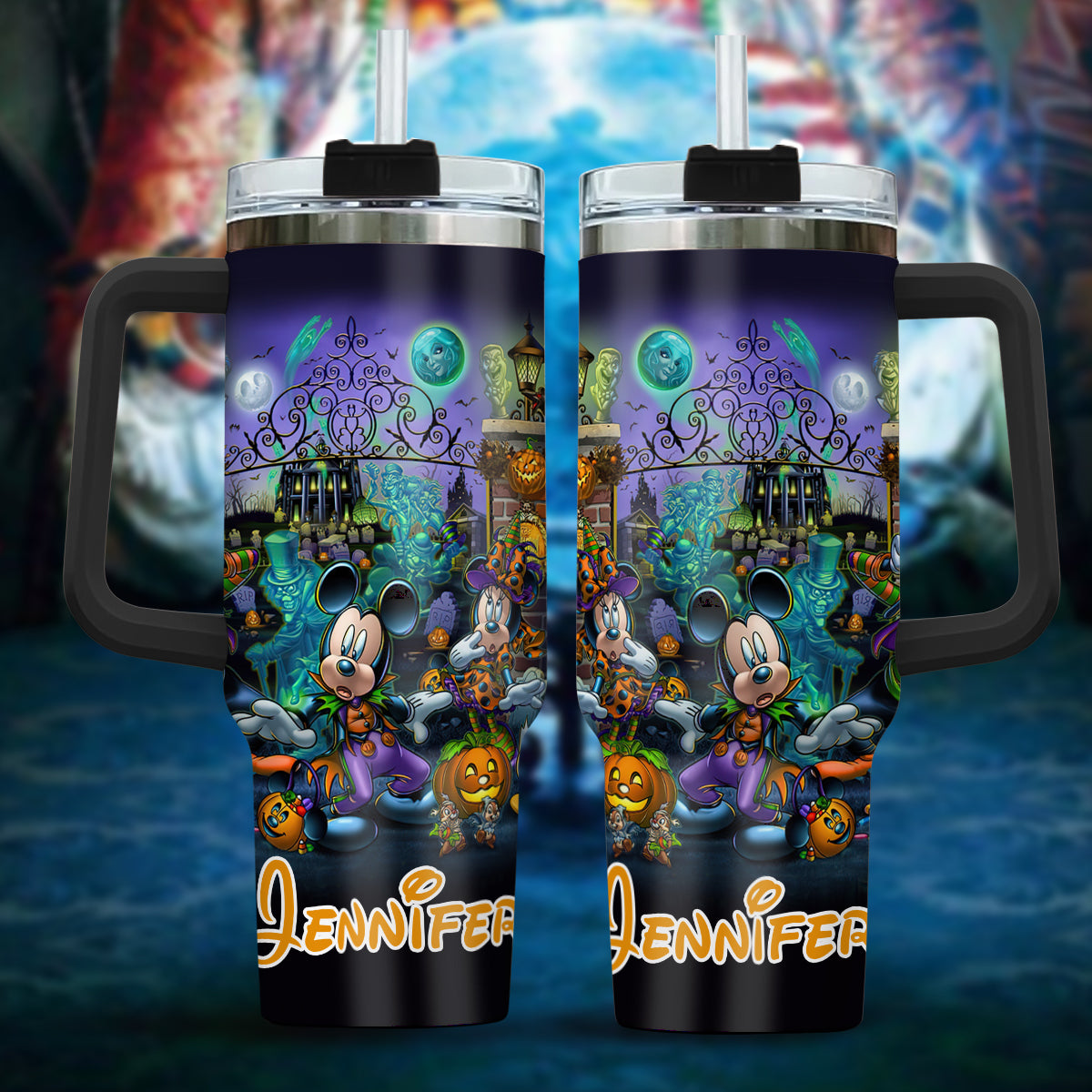 Welcome Foolish Mortals - Personalized Mouse Tumbler With Handle