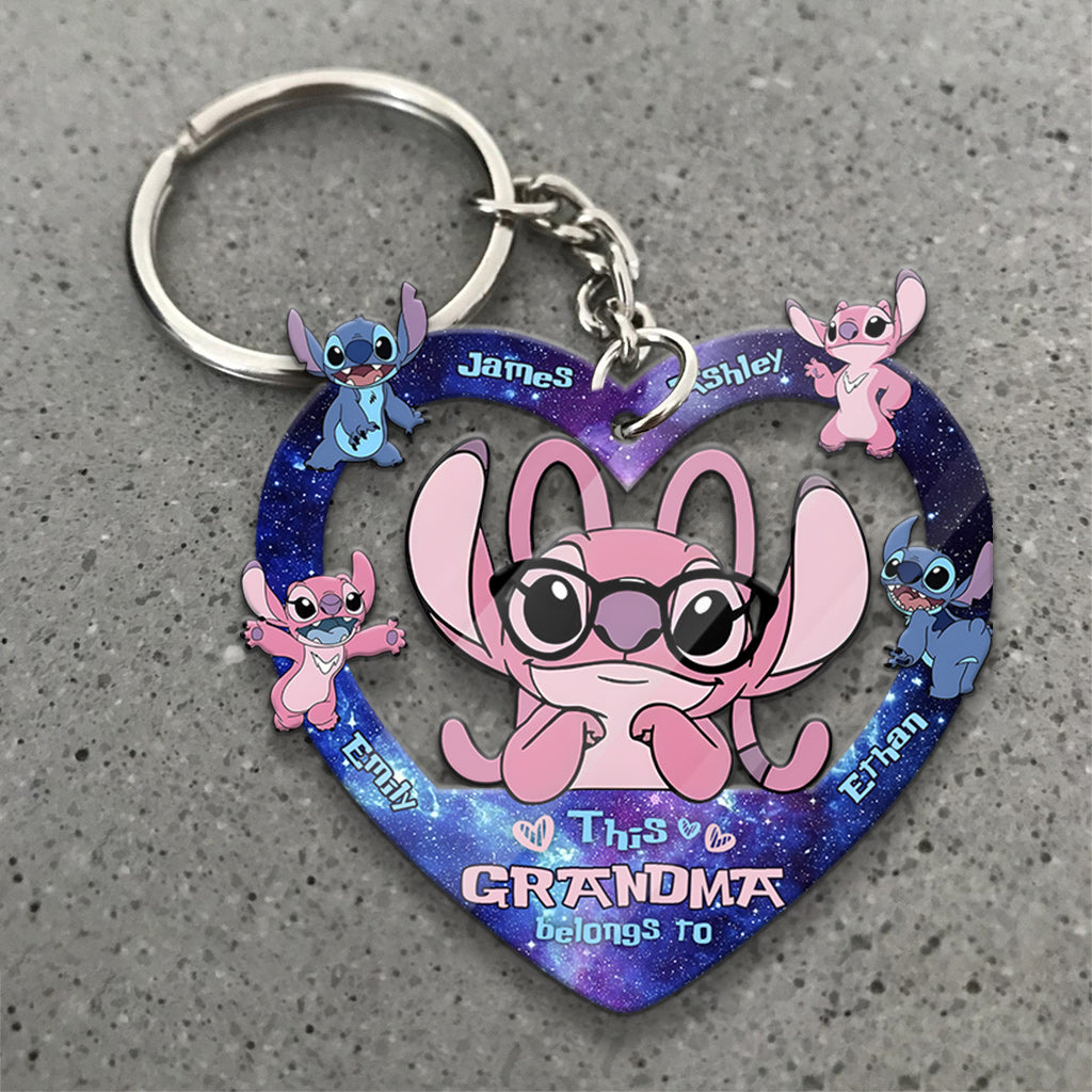 This Grandma Belongs To Custom Any Title - Personalized Ohana Keychain