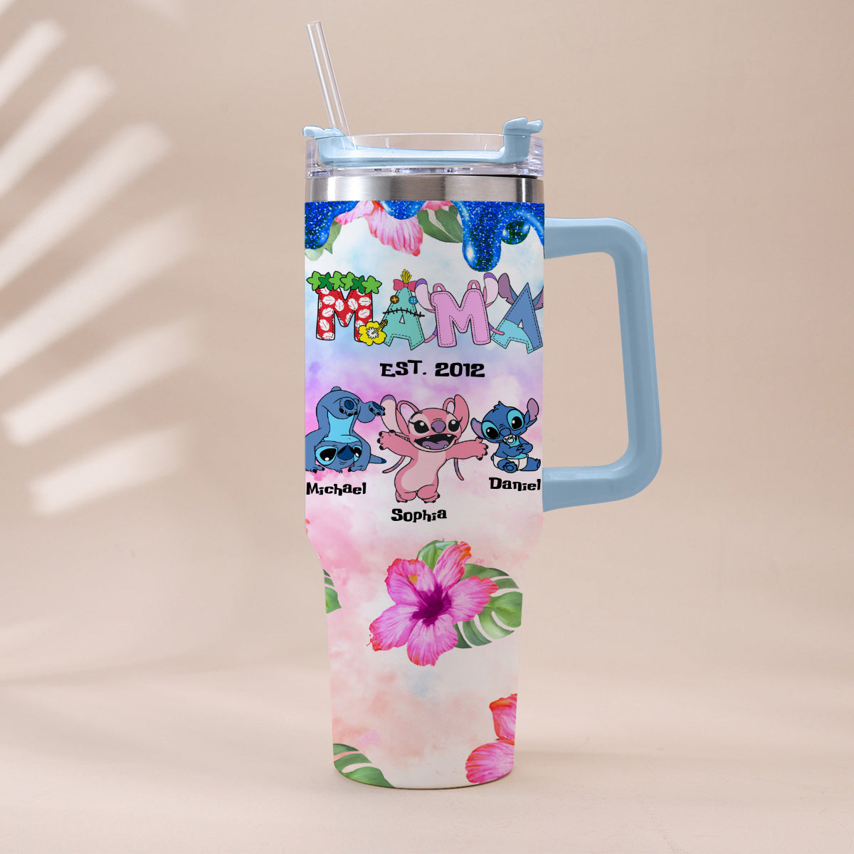 Ohana - Personalized Ohana Tumbler With Handle
