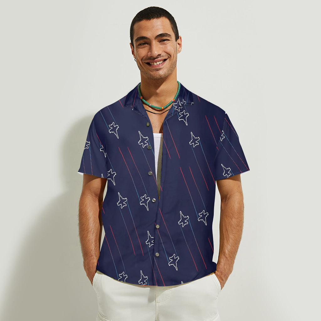 Best Dad In The Universe - Personalized Top Gun Hawaiian Shirt
