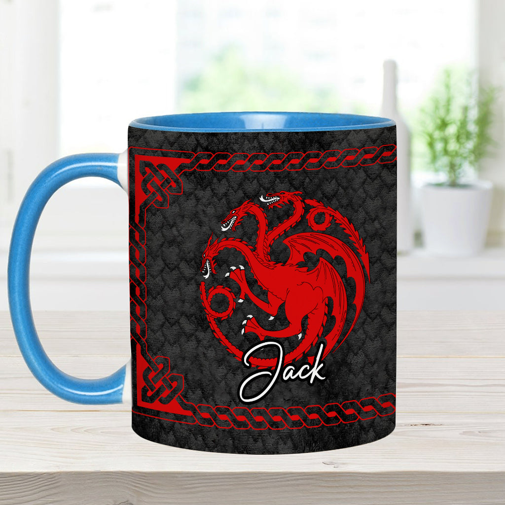 Team Black - Personalized Thrones Game Accent Mug