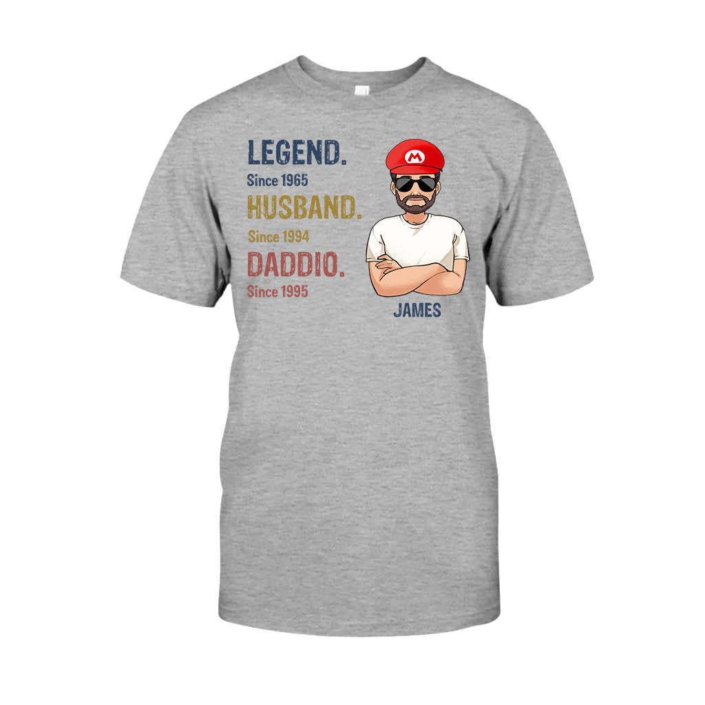 Legend Husband Daddio Poppio - Personalized Super Plumber T-shirt And Hoodie