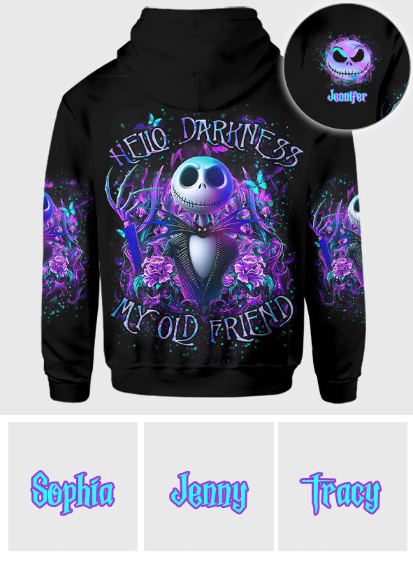 Hello Darkness My Old Friend - Personalized Nightmare All Over Shirt
