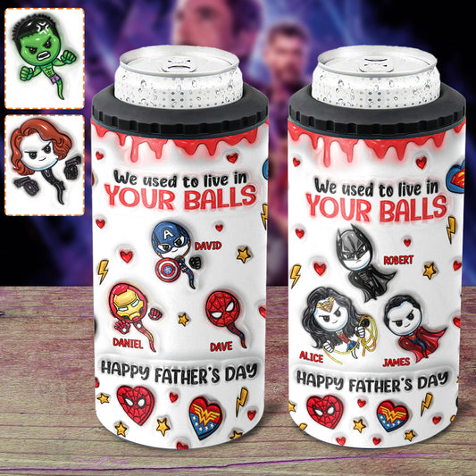 Happy Father's Day - Personalized Marvelous Universe Can Cooler