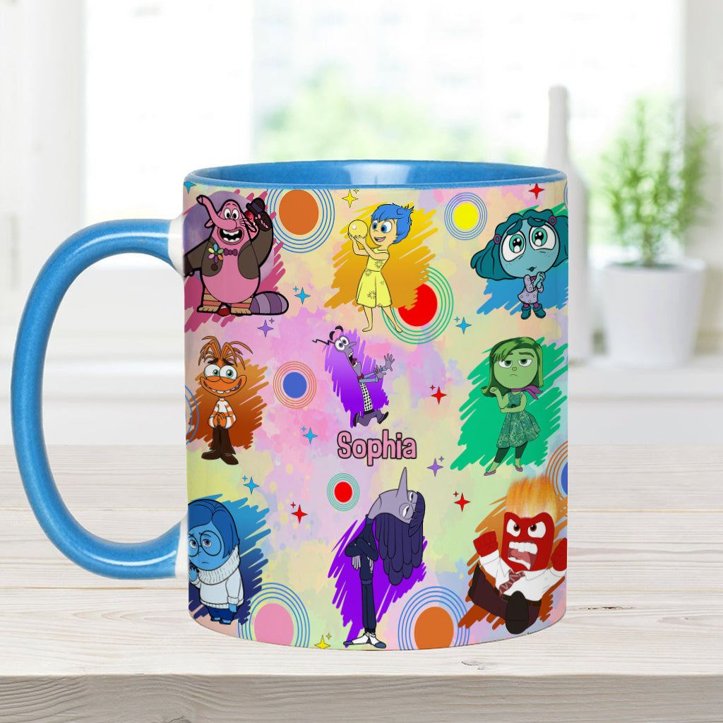 Feel All The Feels Emotion Friends - Personalized Accent Mug