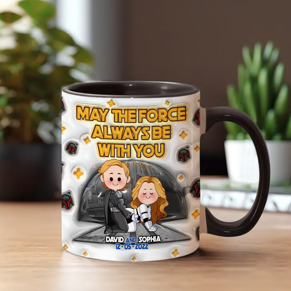 May The Force Be With You - Personalized The Force Accent Mug