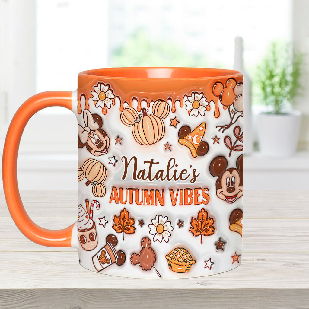 My Autumn Vibes - Personalized Mouse Accent Mug