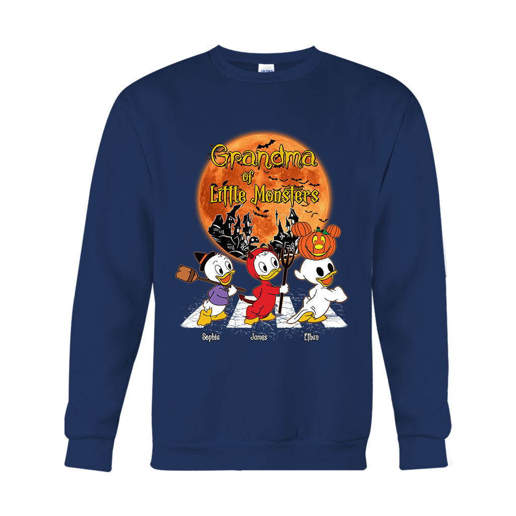 Grandma Of Little Monsters - Personalized Mouse T-shirt And Hoodie