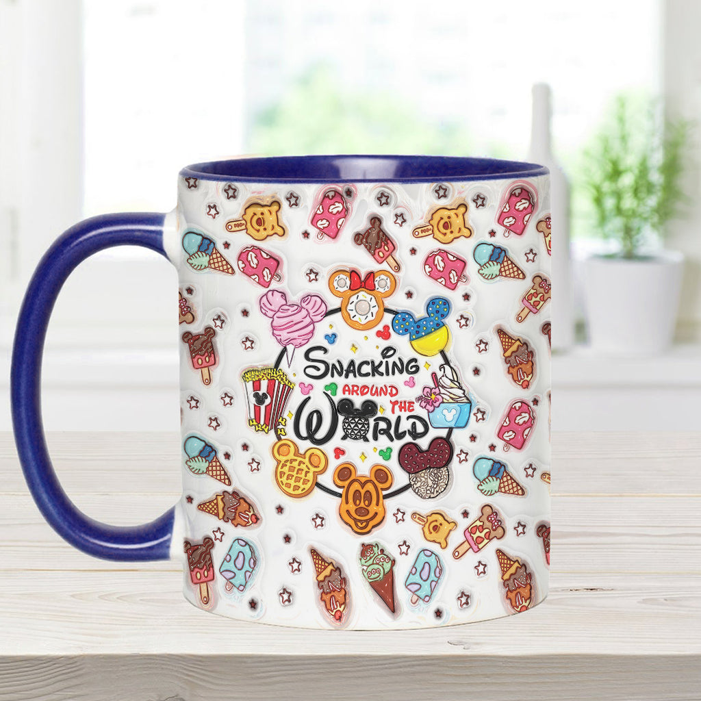 Snacking Around The World - Personalized Mouse Accent Mug