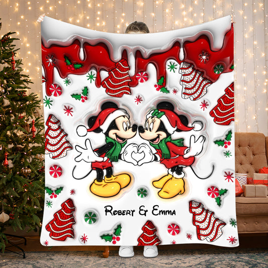 Christmas Together - Personalized Mouse Blanket