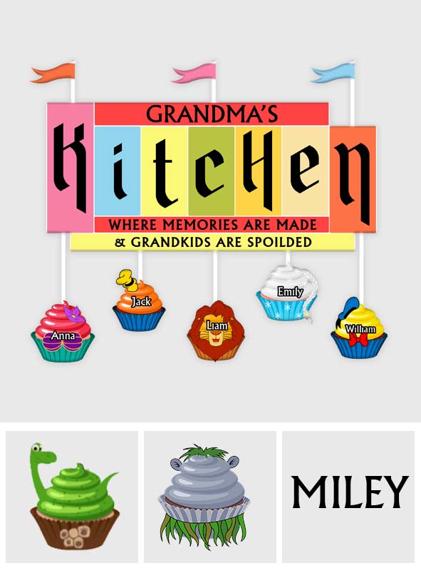 Grandma's Kitchen - Personalized Mouse Decal Die Cut
