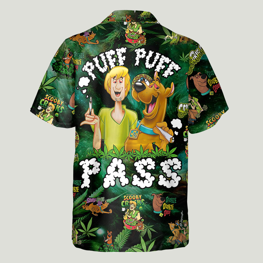 Puff Puff Pass - Personalized Weed Hawaiian Shirt