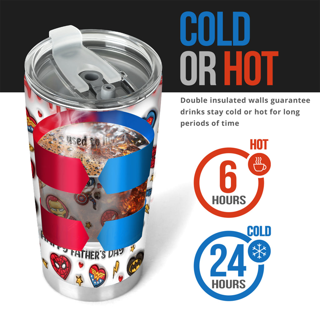 Happy Father's Day - Personalized Marvelous Universe Tumbler