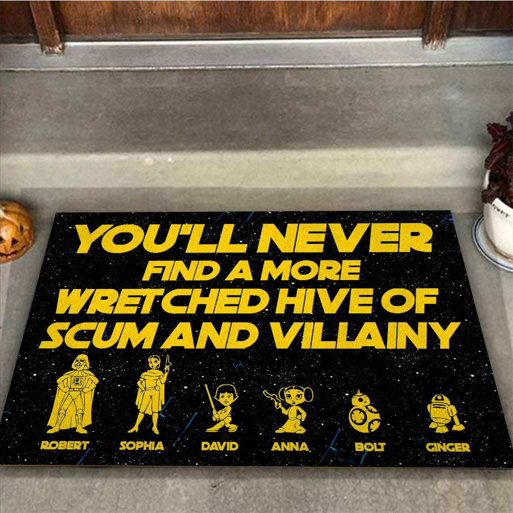 Wretched Hive of Scum And Villainy - Personalized The Force Doormat