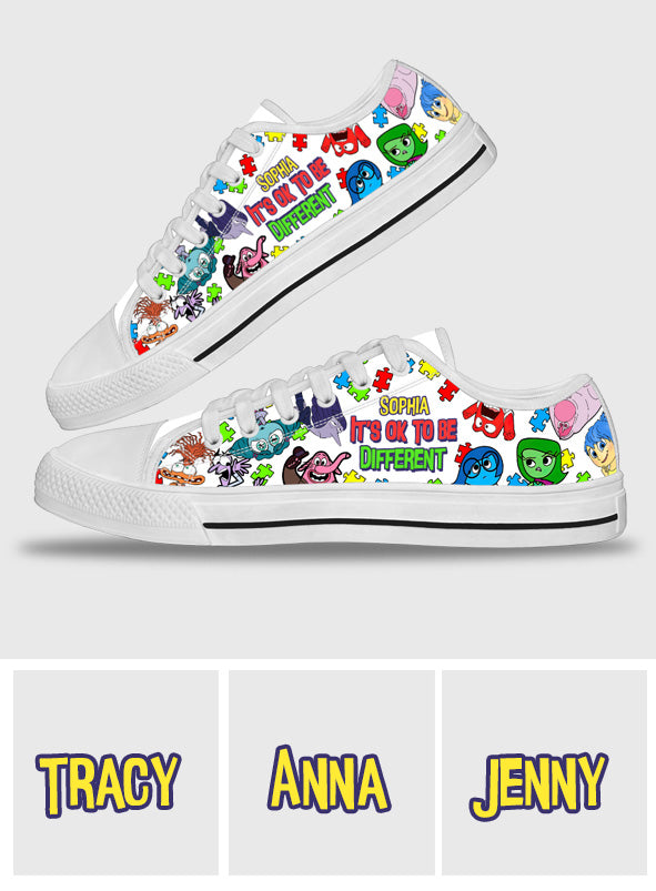 It's Ok To Be Different - Personalized Low Top Shoes