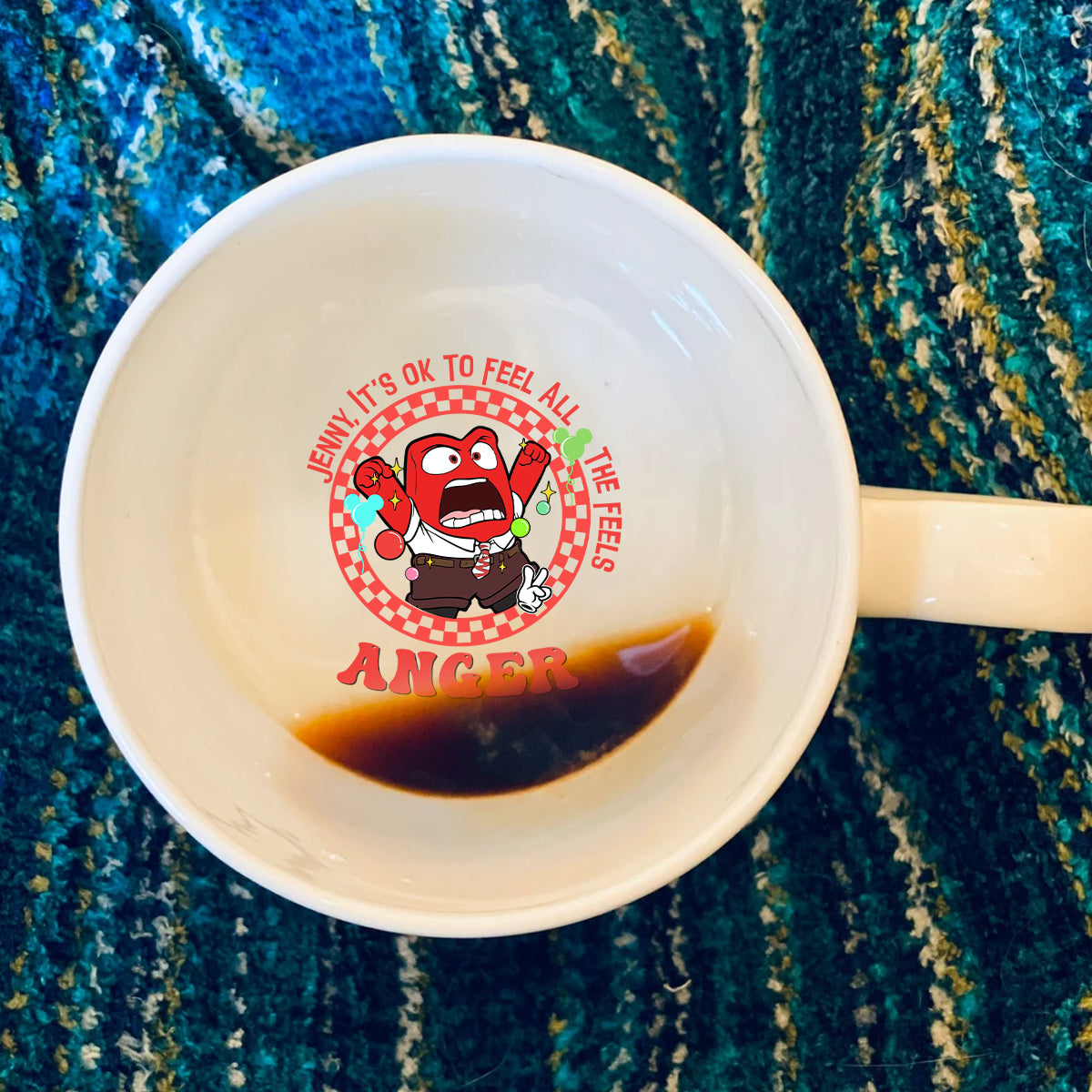 It's Ok To Feel All The Feels - Personalized Hidden Message Mug