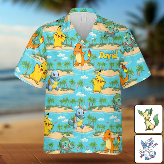 I Choose You - Personalized Monster Trainer Hawaiian Shirt