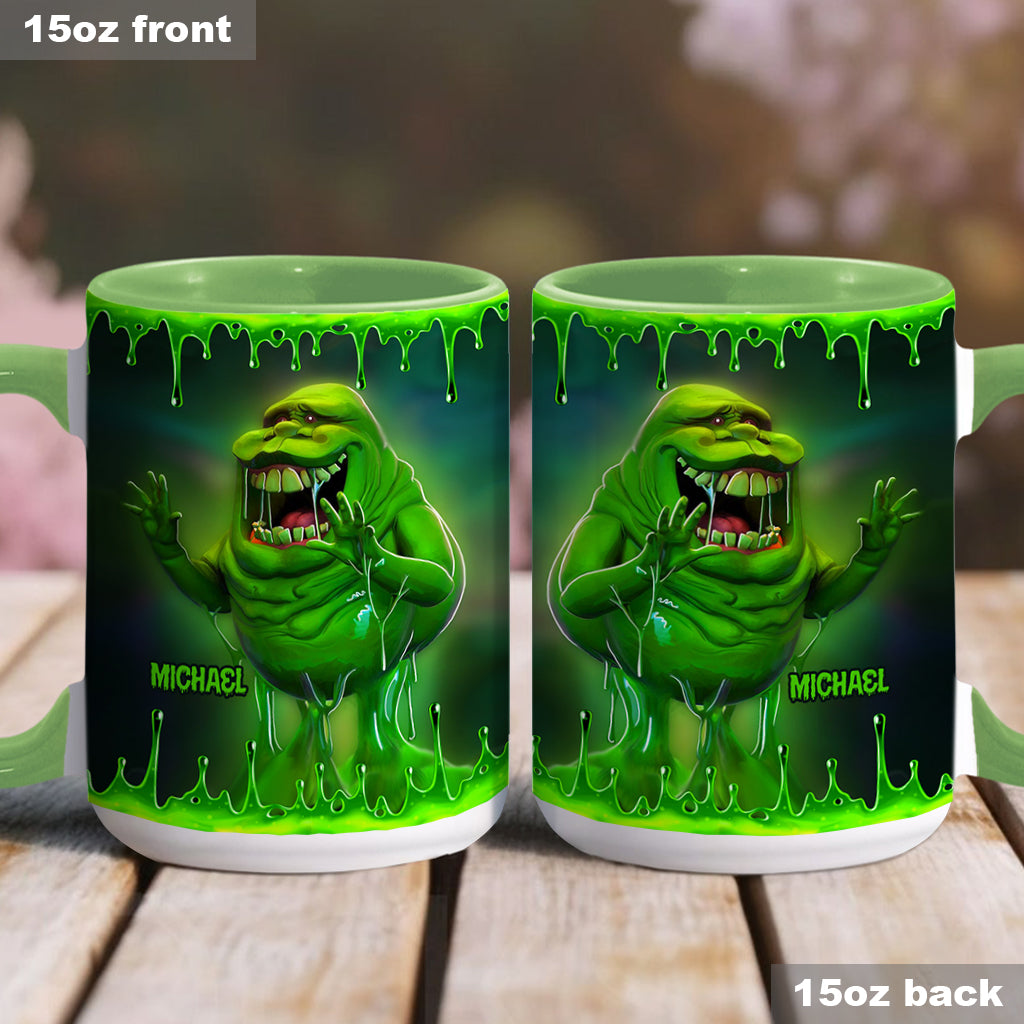 Green Ghost - Personalized Accent Mug