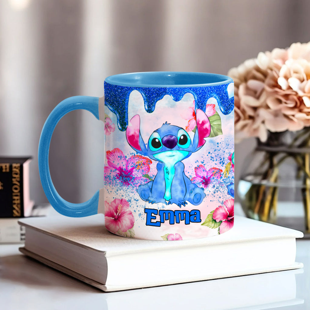 Ohana Tropical Vibe - Personalized Ohana Accent Mug