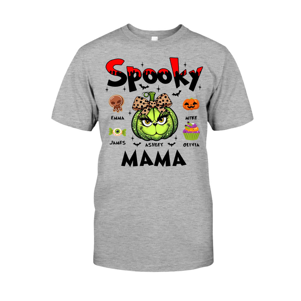 Green Pumpkin Mama Any Title - Personalized Mother T-shirt And Hoodie