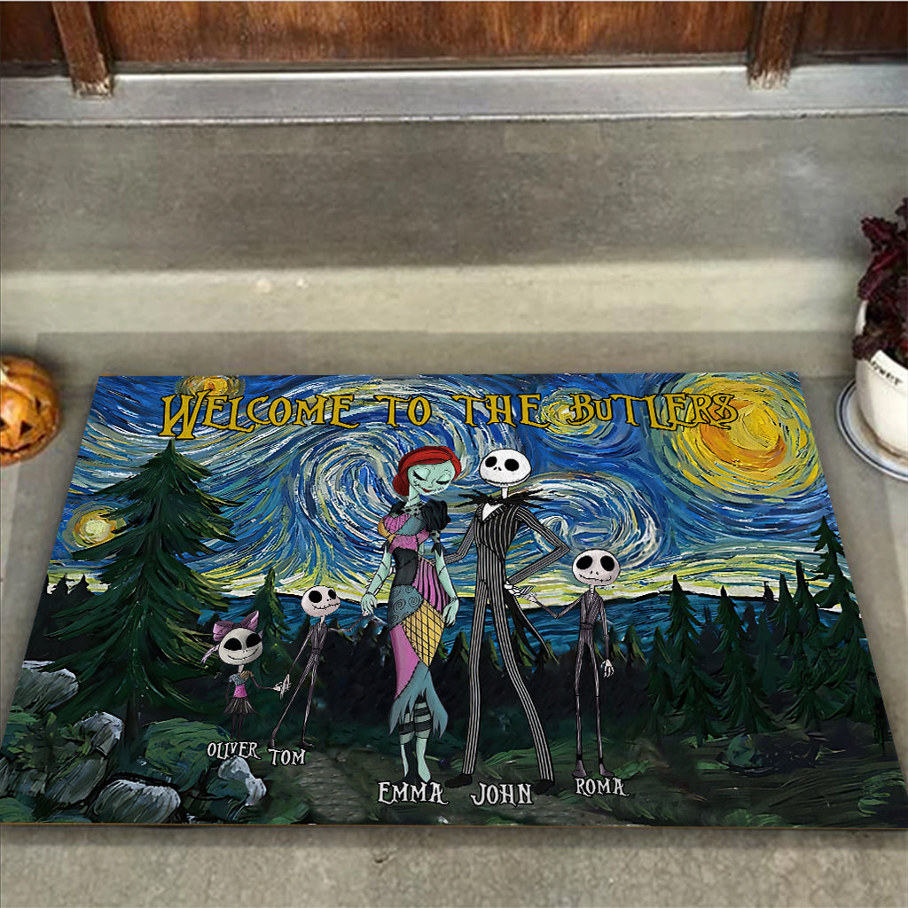 Welcome To The Nightmares - Personalized Nightmare Doormat