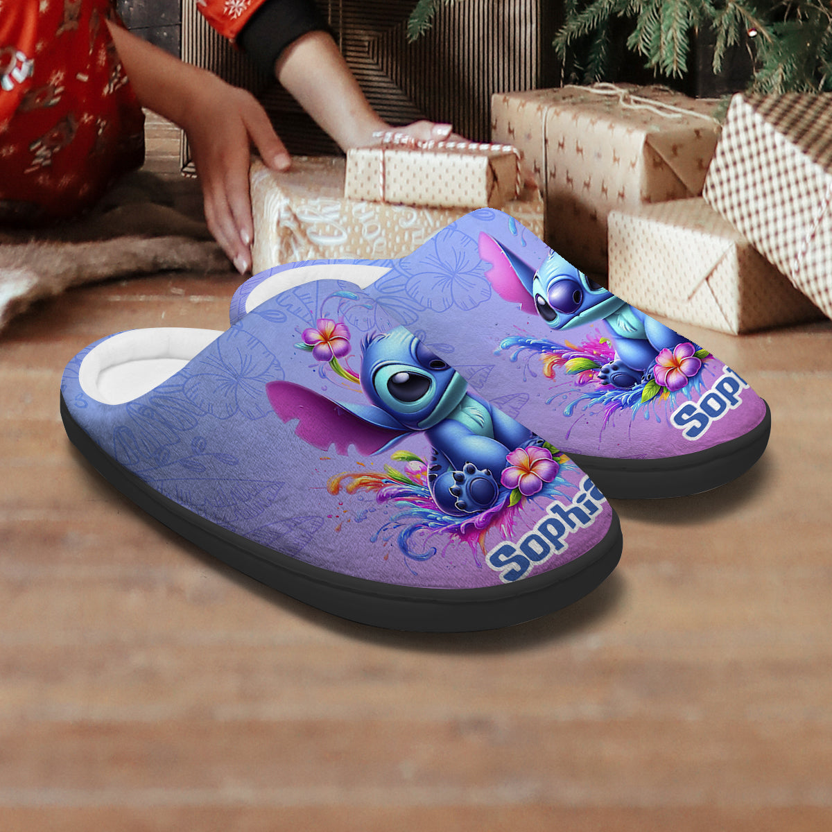 Blue Ohana - Personalized Ohana Slippers