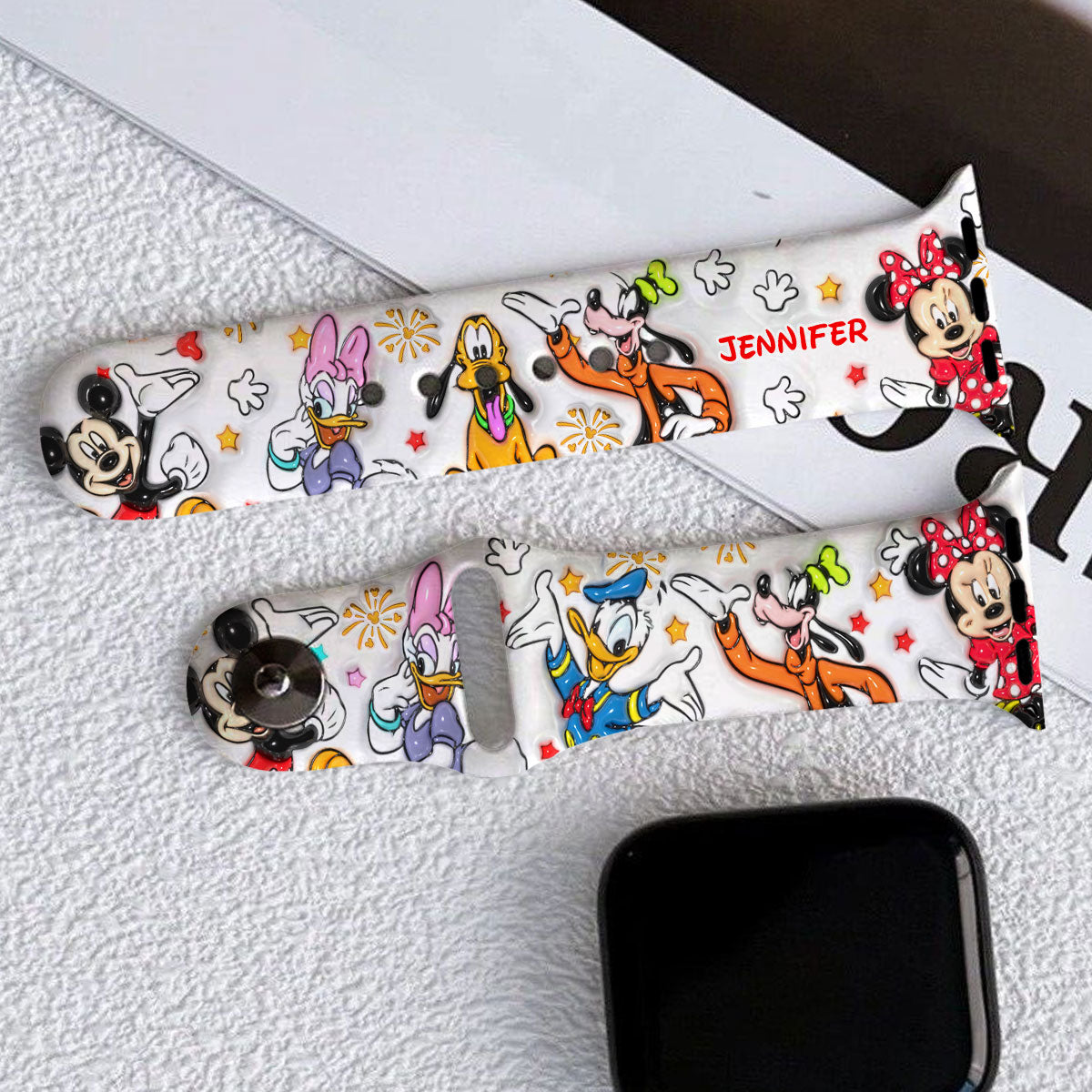 Puffy Mouse Ears - Personalized Mouse Apple Watch Band