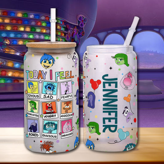 Today I Feel - Personalized Can Glass