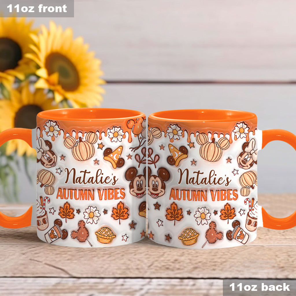 My Autumn Vibes - Personalized Mouse Accent Mug
