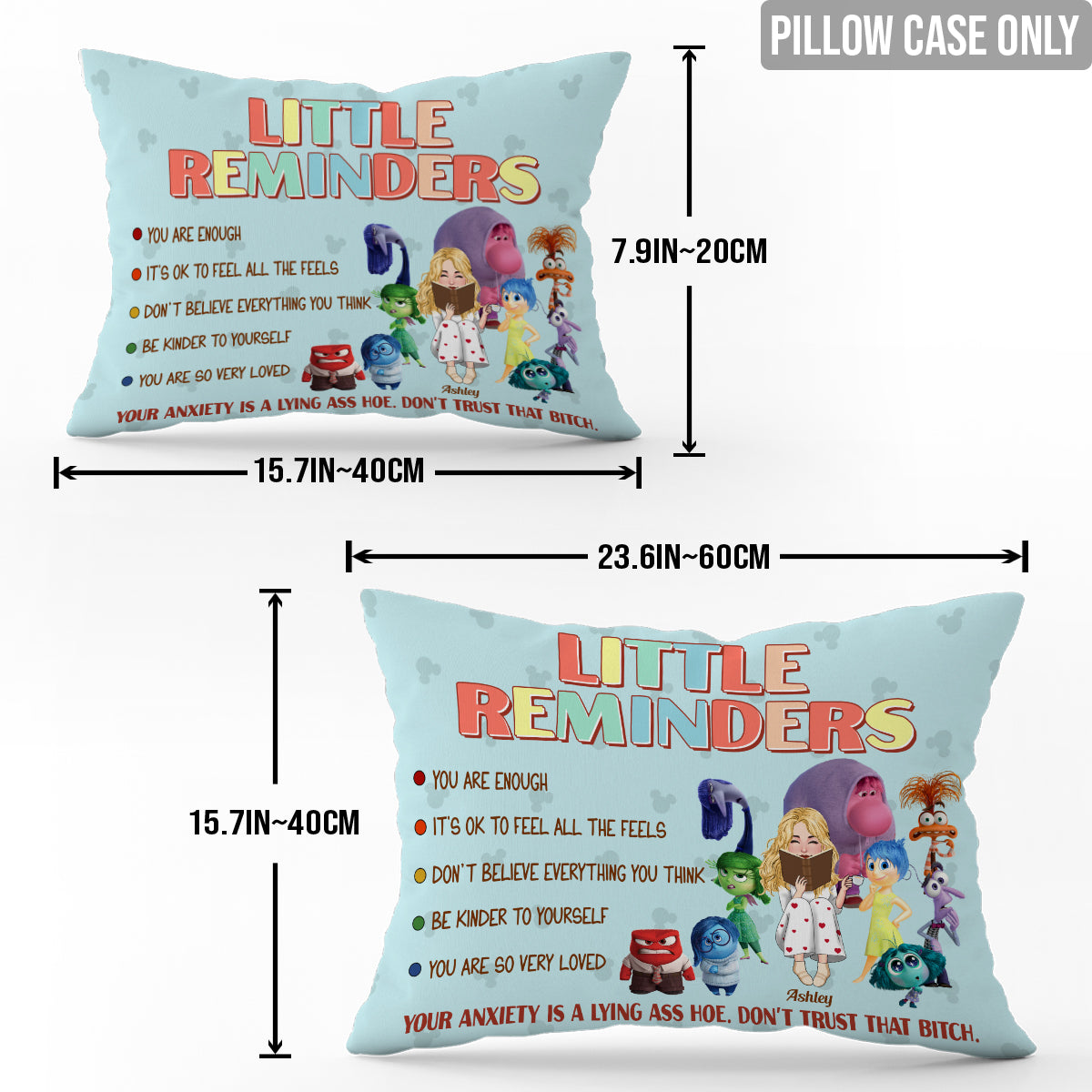 Little Reminders - Personalized Rectangle Pillow Cover