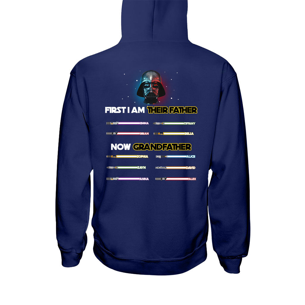 I Am Their Father Now Grandfather - Personalized The Force T-shirt And Hoodie