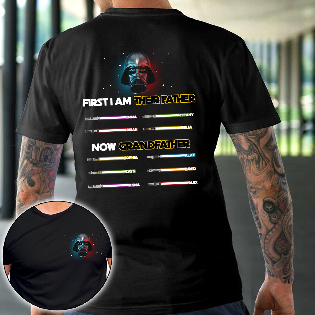 I Am Their Father Now Grandfather - Personalized The Force T-shirt And Hoodie