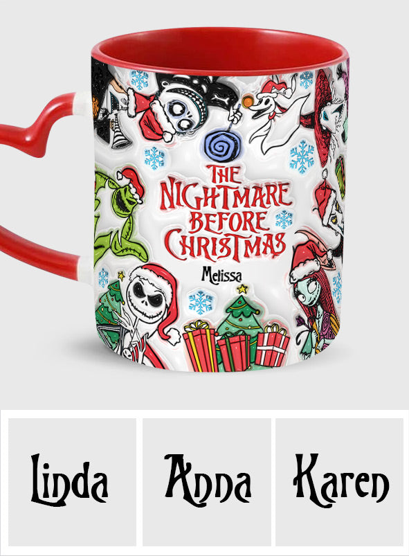 The Nightmare Before Christmas - Personalized Nightmare Heart Handle Mug